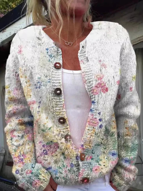 ANDREA™ Floral Pattern Cardigan|Kiely&Cork™