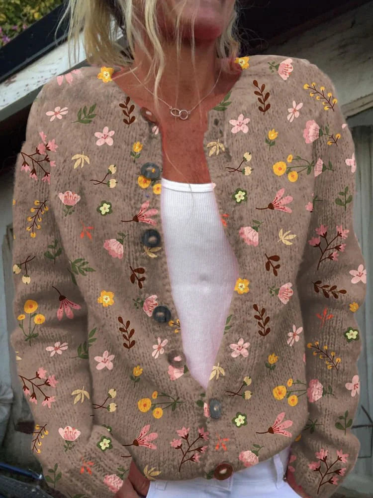 ANDREA™ Floral Pattern Cardigan|Kiely&Cork™