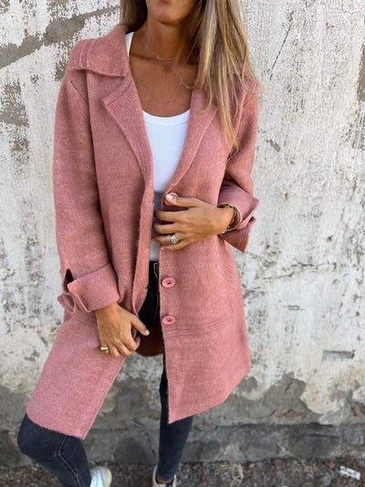 Isabella™ - Casual Long Coat with Lapels|Kiely&Cork™