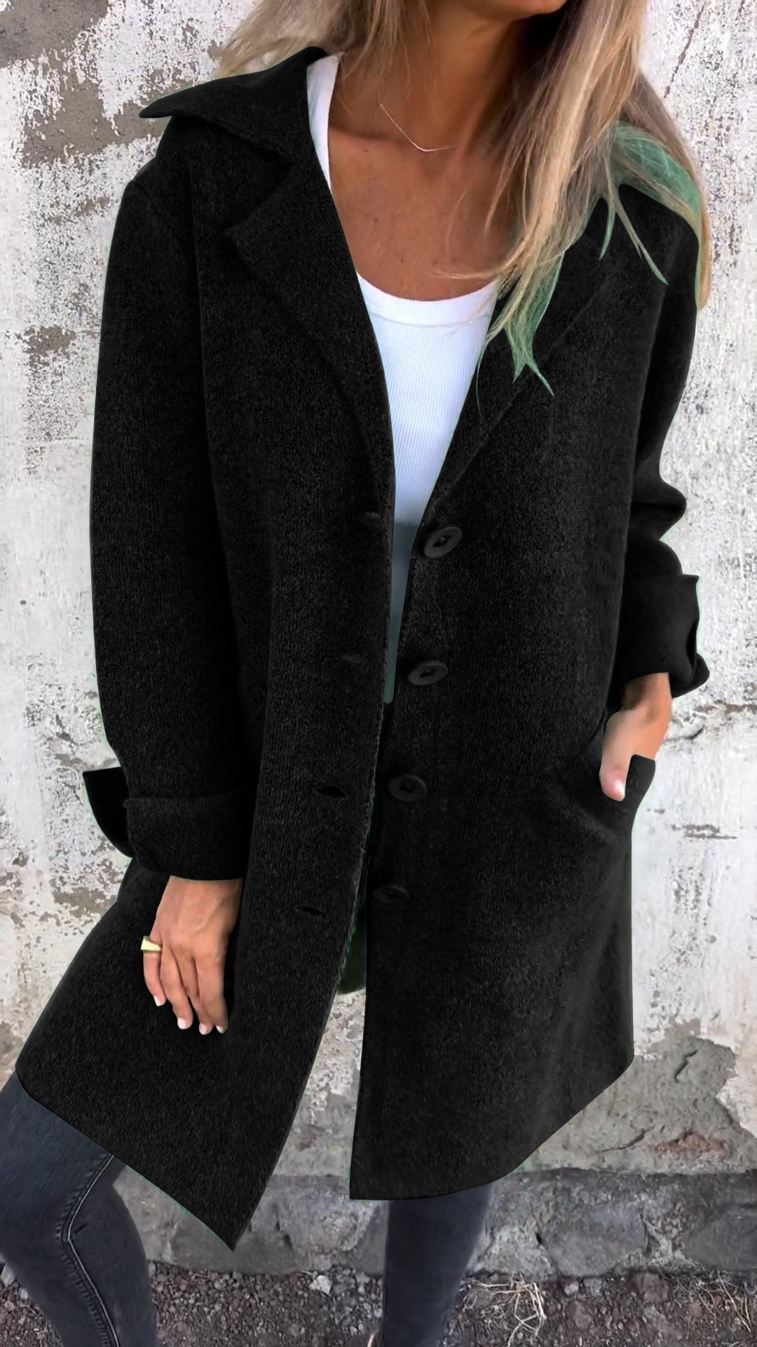 Isabella™ - Casual Long Coat with Lapels|Kiely&Cork™