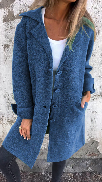 Isabella™ - Casual Long Coat with Lapels|Kiely&Cork™